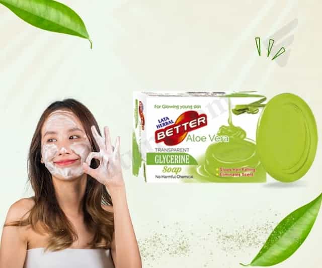 Lata Herbal Better Aloevera Transparent Glycerin Soap - 125gm