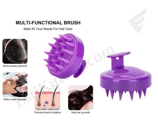 Scalp Massager Shampoo Brush (Purple)