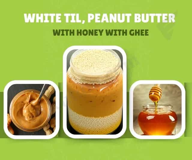 White Sesame Peanut Butter with Honey & Ghee